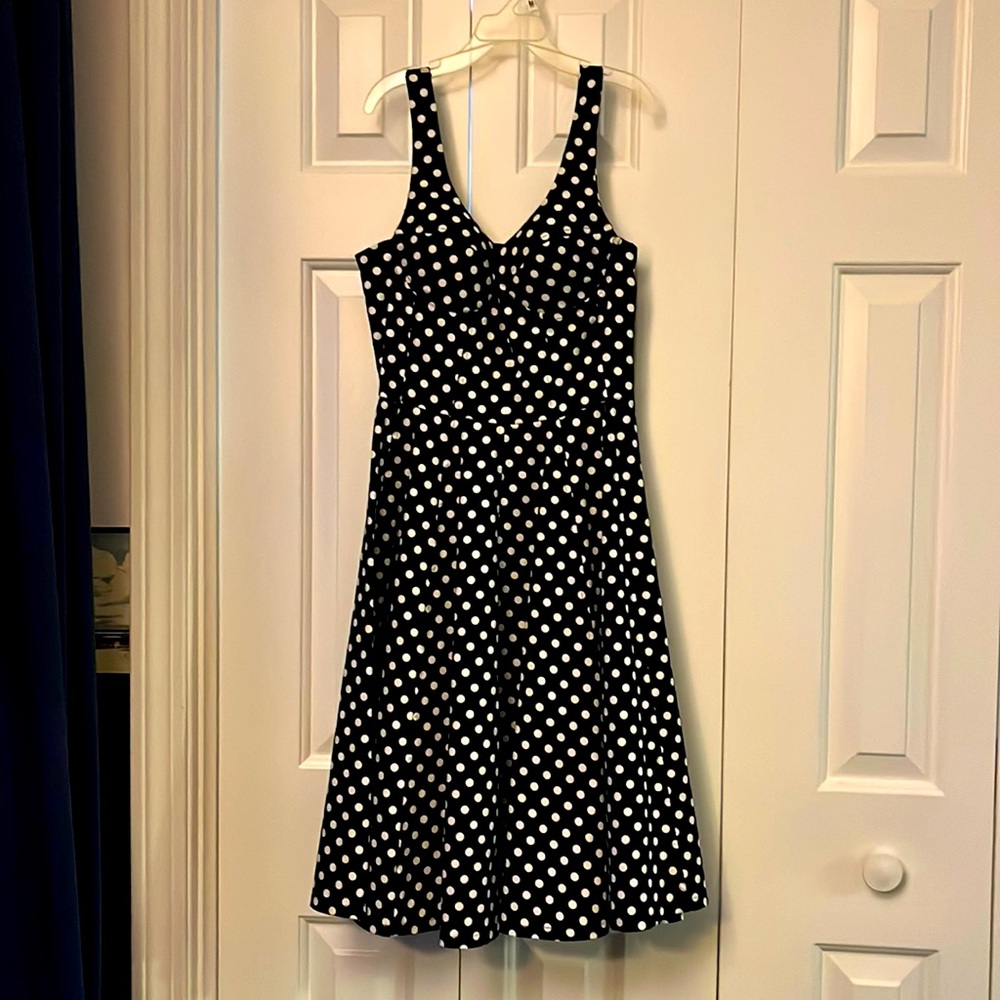 Black and white cocktail sundress